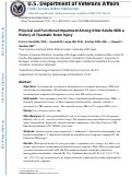 Cover page: Physical and Functional Impairment Among Older Adults With a History of Traumatic Brain Injury