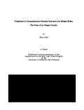 Cover page: Traditional vs comprehensive prenatal care and low-weight births