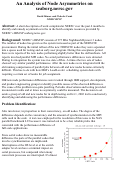 Cover page: An Analysis of Node Asymmetries on seaborg.nersc.gov