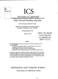 Cover page: A mathematical-statistics-based system-level time-constraint scheduling algorithm