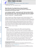 Cover page: What Should a Psychiatrist Know About Genetics? Review and Recommendations From the Residency Education Committee of the International Society of Psychiatric Genetics.