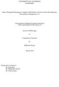 Cover page: State of Perpetual Emergency: Legally Codified State Violence in Post-Revolutionary Iran and the Contemporary U.S.