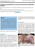 Cover page: Cutaneous protothecosis: a new case and review of Brazilian patients