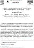 Cover page: Modeling uranium(VI) adsorption onto montmorillonite under varying carbonate concentrations: A surface complexation model accounting for the spillover effect on surface potential