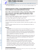 Cover page: Cellular Expression of PD-L1 in the Peripheral Blood of Lung Cancer Patients is Associated with Worse Survival