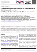 Cover page: A draft reference genome assembly of California Pipevine, Aristolochia californica Torr.