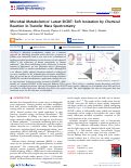 Cover page: Microbial Metabolomics Latest SICRIT: Soft Ionization by Chemical Reaction In-Transfer Mass Spectrometry.