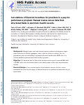 Cover page: Calculations of Financial Incentives for Providers in a Pay-for-Performance Program: Manual Review Versus Data From Structured Fields in Electronic Health Records