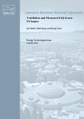 Cover page: Ventilation and Measured IAQ in new US homes