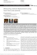Cover page: Measuring Vertical Displacement Using Laser Lines and Cameras