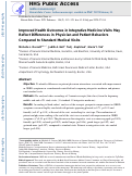 Cover page: Improved health outcomes in integrative medicine visits may reflect differences in physician and patient behaviors compared to standard medical visits