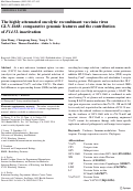 Cover page: The highly attenuated oncolytic recombinant vaccinia virus GLV-1h68: comparative genomic features and the contribution of F14.5L inactivation