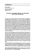Cover page: Technologies of Knowledge Production: Law, Ethnography and the Limits of Explanation