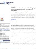 Cover page of CIPHER: An end-to-end framework for designing optimized aggregated spatial transcriptomics experiments.
