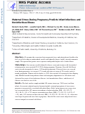 Cover page: Maternal Stress During Pregnancy Predicts Infant Infectious and Noninfectious Illness