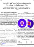 Cover page: Assembly and Test of a Support Structure for 3.6 m Long Nb3Sn Racetrack Coils