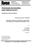 Cover page: Revisiting the Past and Settling the Score: Index Revision for House Price Derivatives