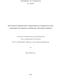 Cover page: Structured Low-Rank Matrix Approximation in Signal Processing: Semideﬁnite Formulations and Entropic First-Order Methods