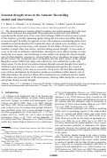 Cover page: Seasonal drought stress in the Amazon: Reconciling models and observations
