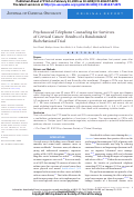 Cover page: Psychosocial Telephone Counseling for Survivors of Cervical Cancer: Results of a Randomized Biobehavioral Trial