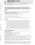 Cover page: Associations between age and brain microstructure in older community-dwelling men and women: the Rancho Bernardo Study.