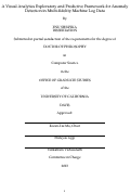Cover page: A Visual Analytics Exploratory and Predictive Framework for Anomaly Detection in Multi-fidelity Machine Log Data