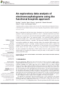 Cover page: An exploratory data analysis of electroencephalograms using the functional boxplots approach