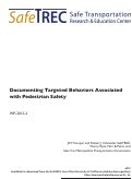 Cover page: Documenting Targeted Behaviors Associated with Pedestrian Safety