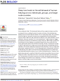 Cover page: Sleep loss leads to the withdrawal of human helping across individuals, groups, and large-scale societies