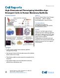 Cover page: High-Dimensional Phenotyping Identifies Age-Emergent Cells in Human Mammary Epithelia