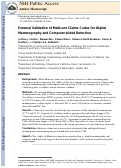 Cover page: External Validation of Medicare Claims Codes for Digital Mammography and Computer-Aided Detection