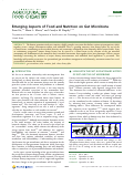 Cover page: Emerging Aspects of Food and Nutrition on Gut Microbiota