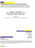 Cover page of Analysis of the California Labor and Workforce Development Agency's Enforcement of Wage and Hour Laws