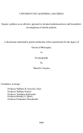 Cover page: Organic synthesis as an effective approach to chemical, pharmaceutical, and biosynthetic investigations of natural products