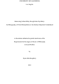 Cover page: Medicating Vulnerability through State Psychiatry: An Ethnography of Client Manipulation in Involuntary Outpatient Commitment