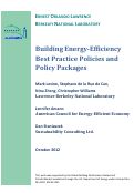 Cover page: Building Energy-Efficiency Best Practice Policies and Policy Packages