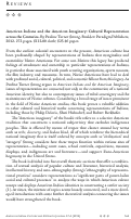 Cover page: American Indians and the American Imaginary: Cultural Representation across the Centuries. By Pauline Turner Strong.