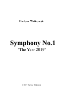 Cover page: Symphony No.1 "The Year 2019"