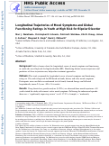 Cover page: Longitudinal trajectories of mood symptoms and global functioning in youth at high risk for bipolar disorder.