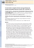 Cover page: Current trends in negative immuno-synergy between two sexually transmitted infectious viruses: HIV-1 and HSV-1/2.