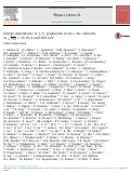 Cover page: Energy dependence of J/ψ production in Au+Au collisions at sNN=39,62.4&nbsp;and&nbsp;200GeV