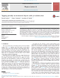 Cover page: Tagging partially reconstructed objects with jet substructure