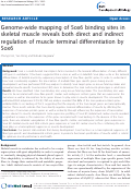 Cover page: Genome-wide mapping of Sox6 binding sites in skeletal muscle reveals both direct and indirect regulation of muscle terminal differentiation by Sox6