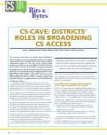 Cover page: CS-CAVE: DISTRICTS’ ROLES IN BROADENING CS ACCESS