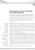 Cover page: A Comparison of Four Caries Risk Assessment Methods