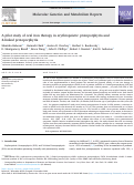 Cover page: A pilot study of oral iron therapy in erythropoietic protoporphyria and X-linked protoporphyria