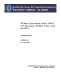 Cover page: Welfare Transitions in the 1990s: The Economy, Welfare Policy, and the EITC