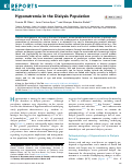 Cover page: Hyponatremia in the Dialysis Population