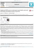 Cover page: Optimized DPPH assay in a detergent-based buffer system for measuring antioxidant activity of proteins