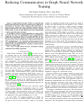 Cover page: Reducing Communication in Graph Neural Network Training